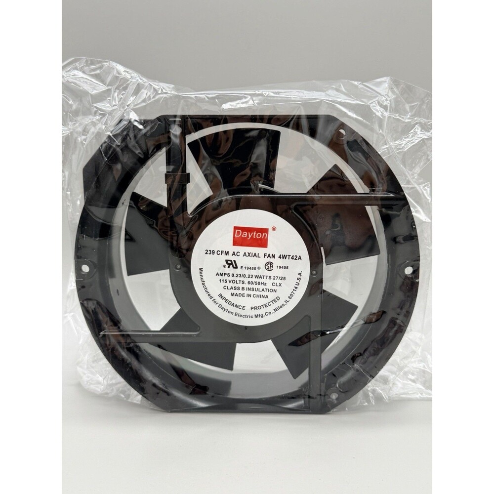 DAYTON 239 CFM AC AXIAL FAN 4WT42A- AMPS0.23/0.22 -VOLTS115 #305N130